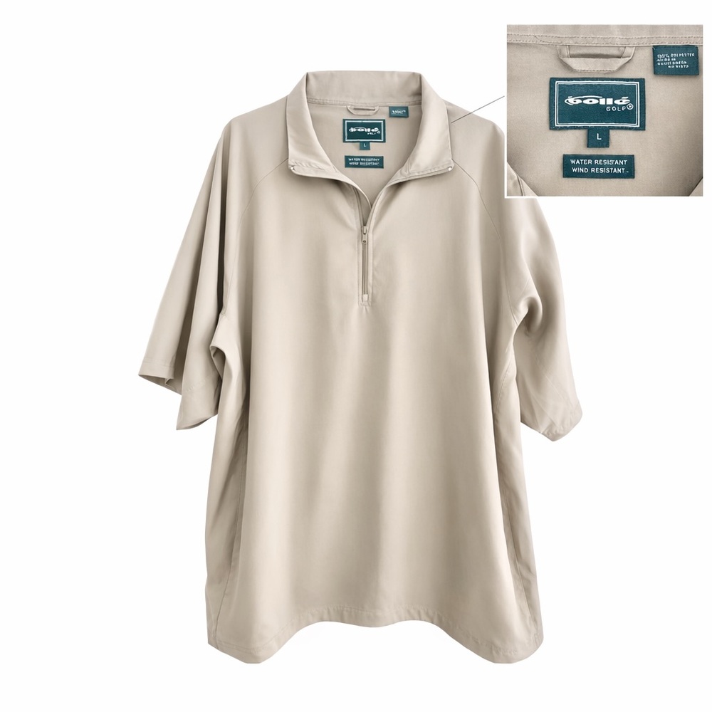 Bolle Golf Water/Wind Resistant 1/4 Zip Short Sleeve Shirt - Size Large